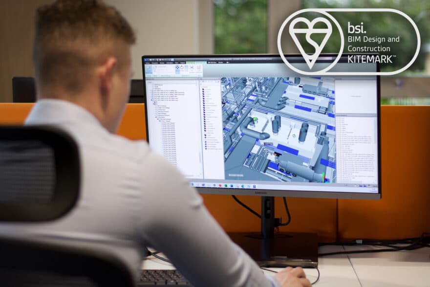 Engineer-BIM-Computer-Kitemark-1920×1280 A BIM engineer at his workstation