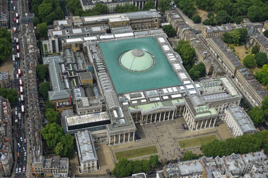 Aerial image of the BM © The Trustees of the British Museum © The Trustees of the British Museum